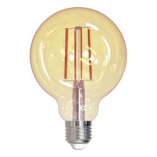LED Ljusreglerad glödlampa FILAMENT VINTAGE G95 E27/12W/230V 2000K