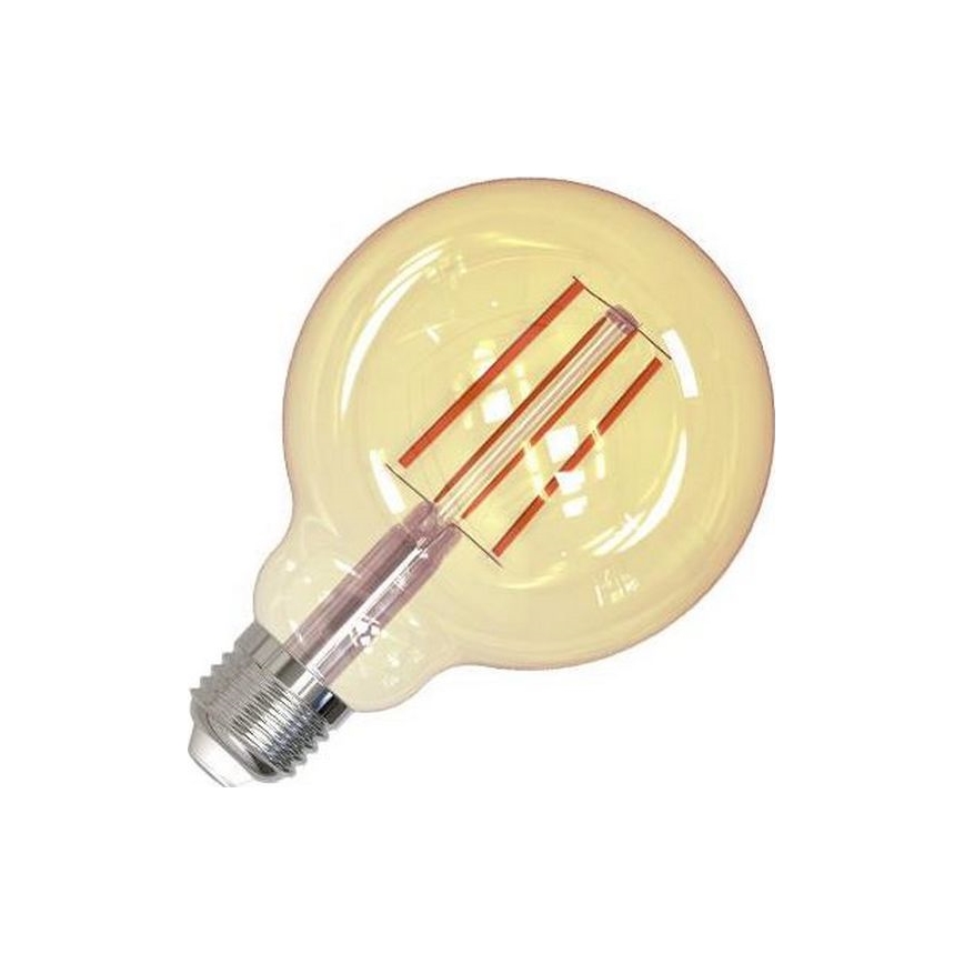 LED Ljusreglerad glödlampa FILAMENT VINTAGE G95 E27/12W/230V 2000K