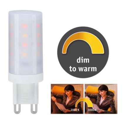 LED Ljusreglerad glödlampa G9/4W/230V 2000-3000K - Paulmann 28819