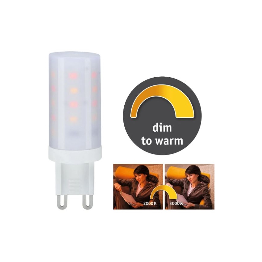 LED Ljusreglerad glödlampa G9/4W/230V 2000-3000K - Paulmann 28819