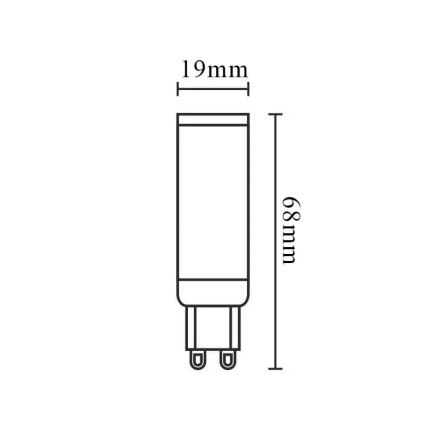 LED Ljusreglerad glödlampa G9/6W/230V 6000K