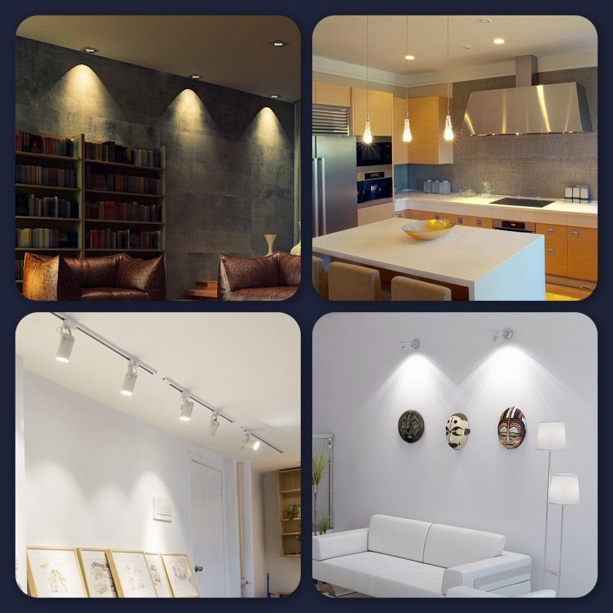 LED Ljusreglerad glödlampa GU10/5W/230V 3000-6500K Wi-Fi - Aigostar
