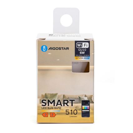 LED Ljusreglerad glödlampa GU10/6W/230V 2700-6500K Wi-Fi - Aigostar