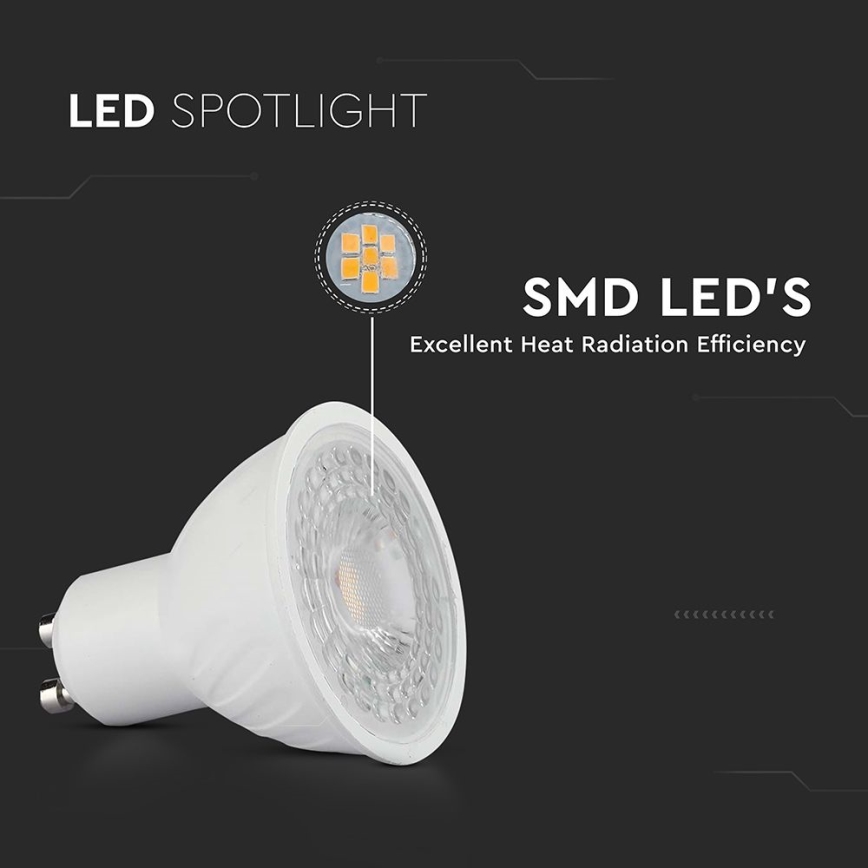 LED Ljusreglerad glödlampa GU10/6W/230V 6500K 38°