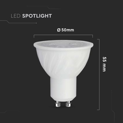 LED Ljusreglerad glödlampa GU10/6W/230V 6500K 38°