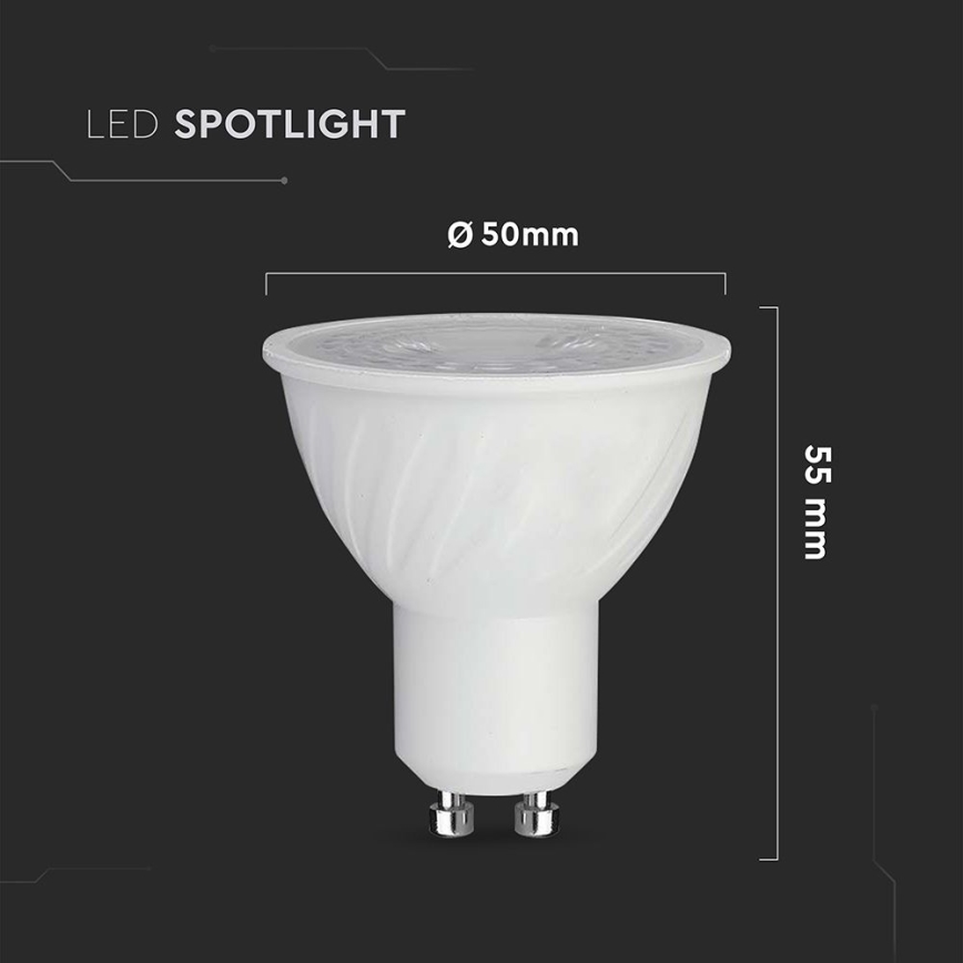 LED Ljusreglerad glödlampa GU10/6W/230V 6500K 38°