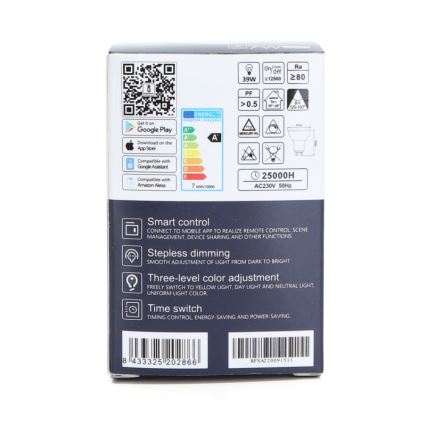 LED Ljusreglerad glödlampa GU10/7W/230V 3000-6500K Wi-Fi - Aigostar