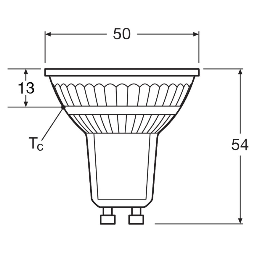LED Ljusreglerad glödlampa PAR16 GU10/4,7W/230V 4000K 36° CRI 90 - Osram