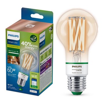 LED Ljusreglerad glödlampa Philips A60 E27/4,3W/230V 2700-4000K CRI 90 Wi-Fi