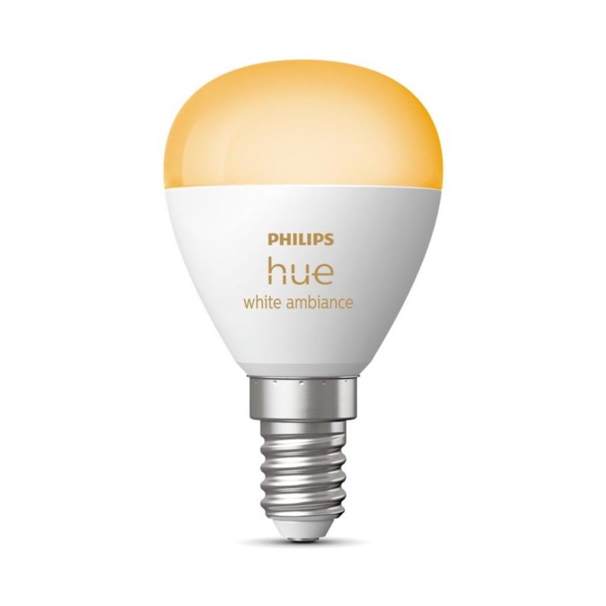 LED Ljusreglerad glödlampa Philips Hue WHITE AMBIANCE P45 E14/5,1W/230V 2200-6500K