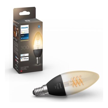 LED ljusreglerad glödlampa  Philips Hue WHITE FILAMENT E14/4,5W/230V 2100K