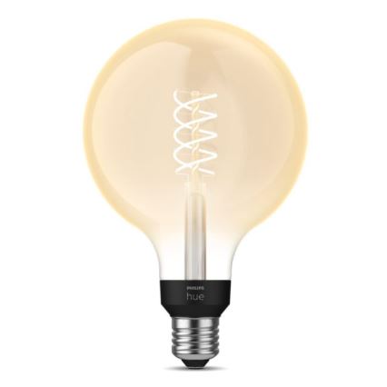 LED Ljusreglerad glödlampa Philips Hue WHITE FILAMENT G125 E27/7W/230V 2100K