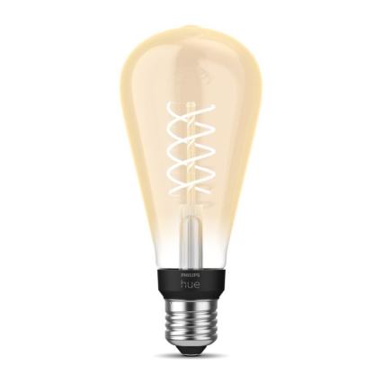LED Ljusreglerad glödlampa Philips Hue WHITE FILAMENT ST72 E27/7W/230V 2100K