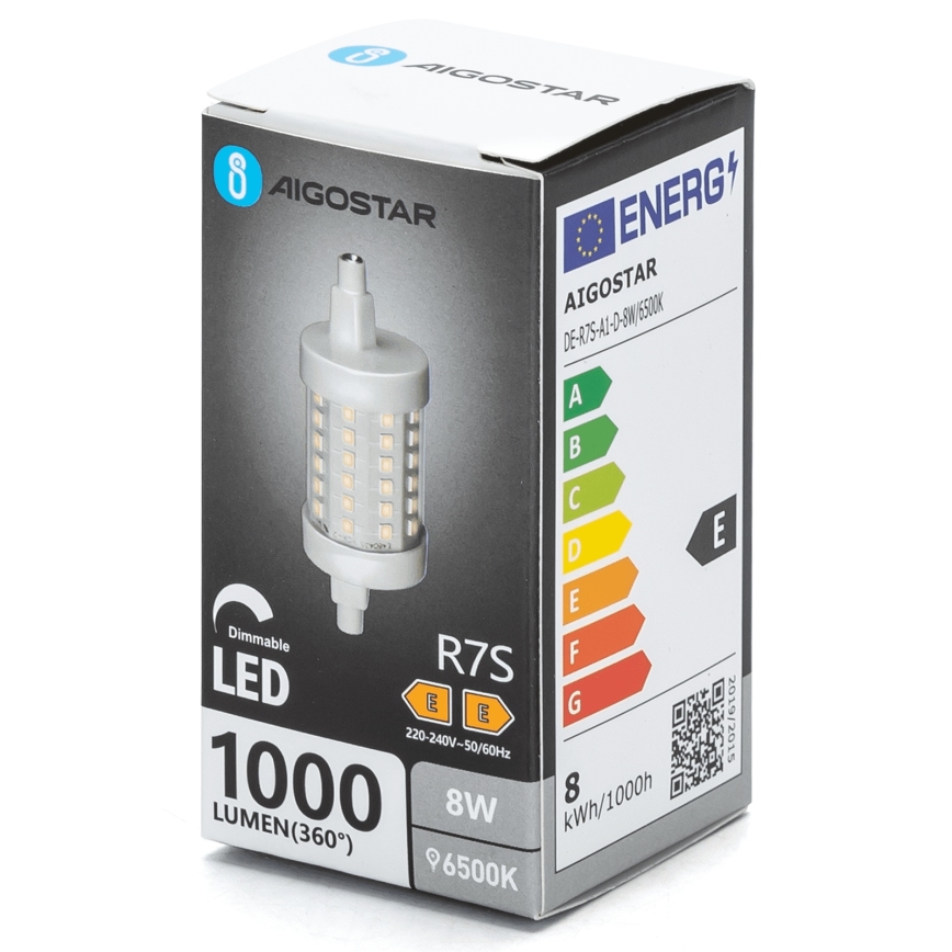 LED Ljusreglerad glödlampa R7s/8W/230V 6500K - Aigostar