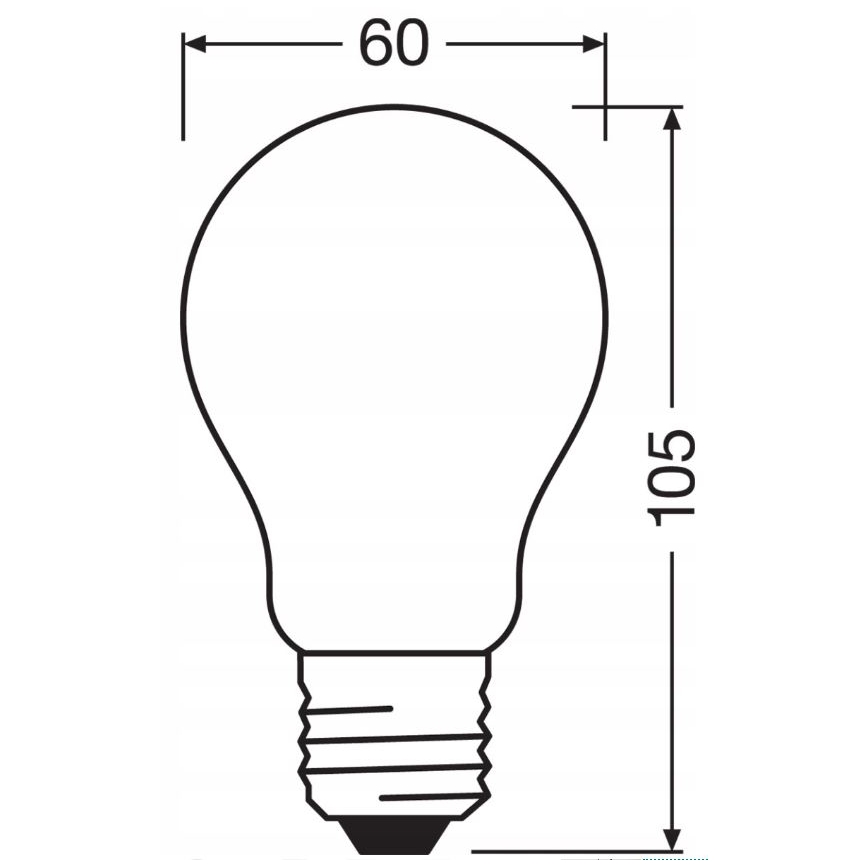 LED Ljusreglerad glödlampa RETROFIT A60 E27/11W/230V 4000K - Osram