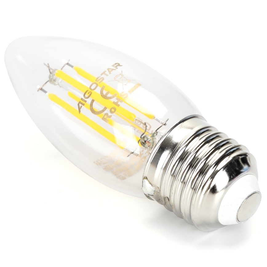 LED Ljusreglerad glödlampa VINTAGE C35 E27/4W/230V 6500K - Aigostar