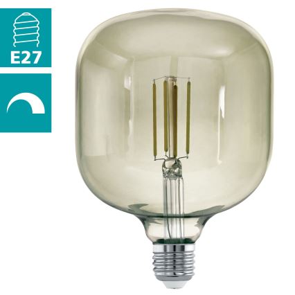 LED Ljusreglerad glödlampa VINTAGE E27/4W/230V 3000K  - Eglo 12597