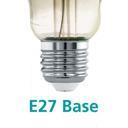 LED Ljusreglerad glödlampa VINTAGE E27/4W/230V 3000K - Eglo 12599