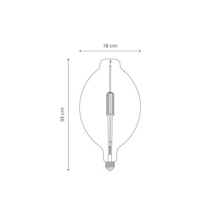 LED Ljusreglerad glödlampa VINTAGE EDISON E27/4W/230V 3000K