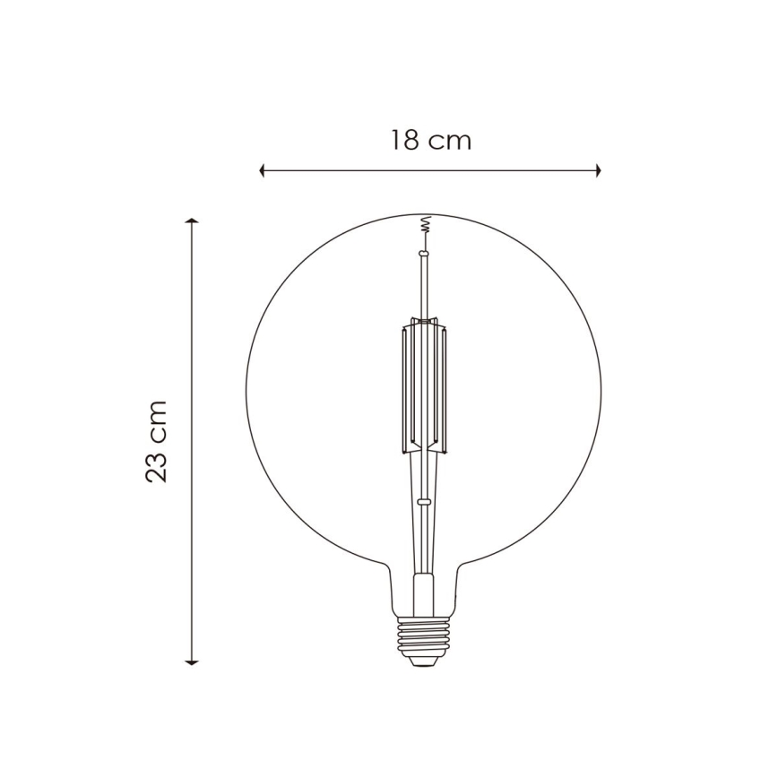 LED Ljusreglerad glödlampa VINTAGE EDISON G180 E27/4W/230V 2700K