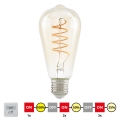 LED Ljusreglerad glödlampa VINTAGE ST64 E27/4W/230V 2200K - STEPDIMMING - Eglo 12522