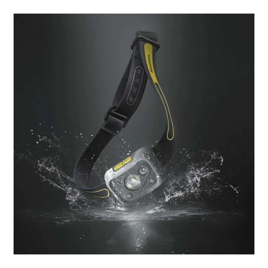 LED Ljusreglerad headlamp med sensor GP DISCOVERY CHW54 LED/3xAAA IPX5