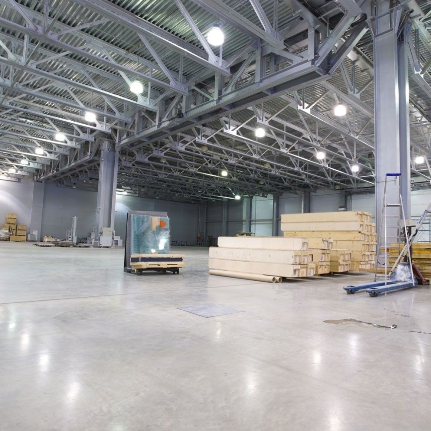 LED Ljusreglerad Industriell belysning High Bay LED/500W/230V 4000K IP65 svart