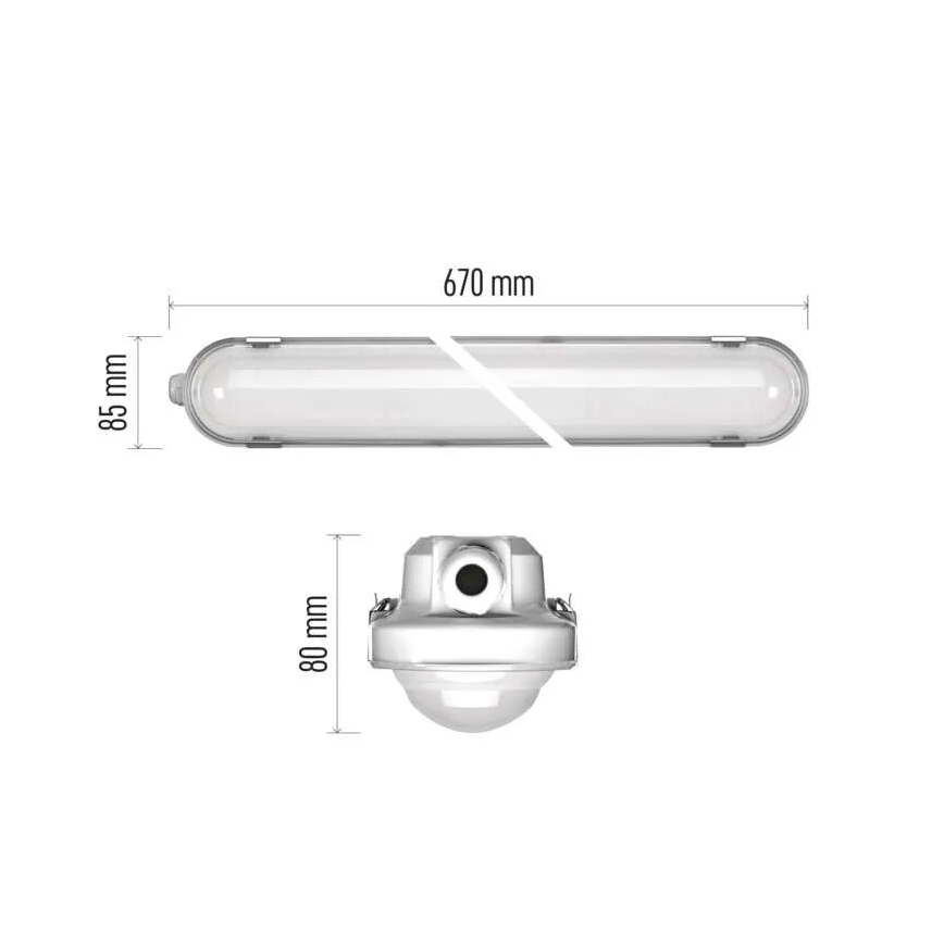 LED Ljusreglerad Industriell belysning MISTY LED/10/13/16/18W/230V 4000/6500K IP66