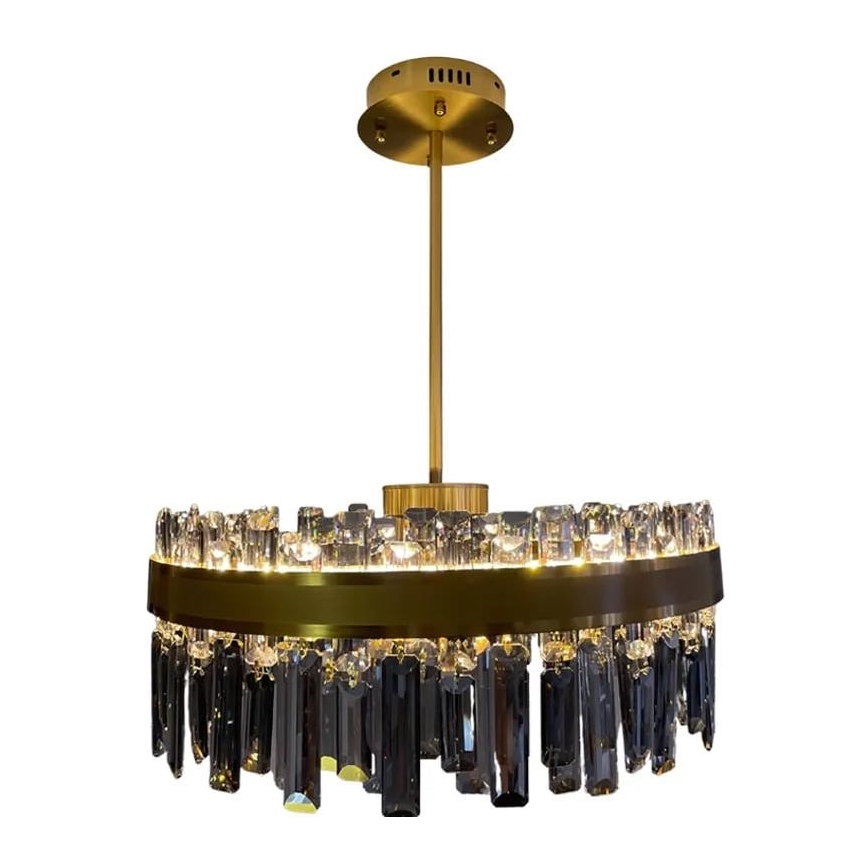 LED Ljusreglerad kristall ljuskrona on a pole LED/80W/230V 3000-6500K + fjärrkontroll