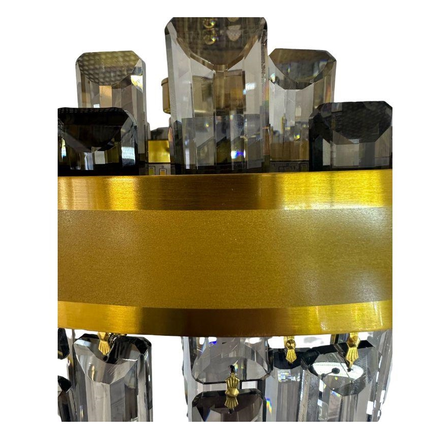 LED Ljusreglerad kristall ljuskrona on a pole LED/80W/230V 3000-6500K + fjärrkontroll