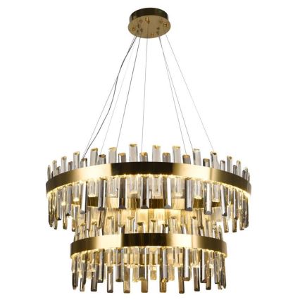 LED Ljusreglerad kristall ljuskrona på snöre LED/190W/230V 3000-6500K + fjärrkontroll