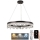 LED Ljusreglerad kristall ljuskrona på snöre LED/40W/230V 3000-6500K + fjärrkontroll