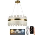 LED Ljusreglerad kristall ljuskrona på snöre LED/40W/230V 3000-6500K + fjärrkontroll