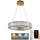 LED Ljusreglerad kristall ljuskrona på snöre LED/40W/230V 3000-6500K krom/guld + fjärrkontroll