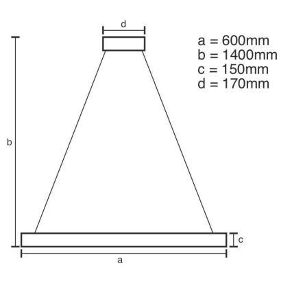 LED Ljusreglerad kristall ljuskrona på snöre LED/40W/230V 3000-6500K + fjärrkontroll