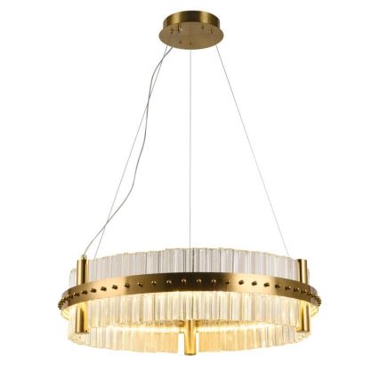 LED Ljusreglerad kristall ljuskrona på snöre LED/40W/230V 3000-6500K + fjärrkontroll