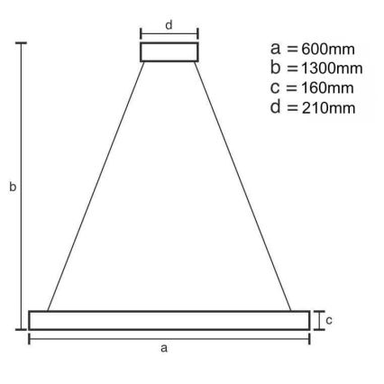 LED Ljusreglerad kristall ljuskrona på snöre LED/40W/230V 3000-6500K + fjärrkontroll
