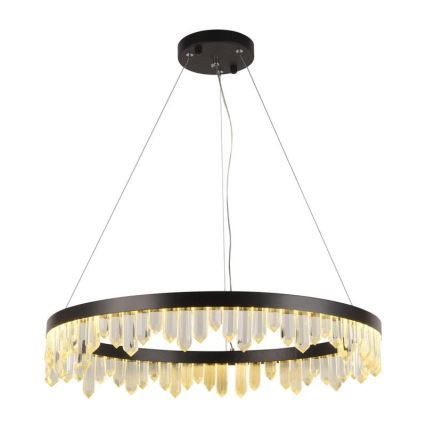 LED Ljusreglerad kristall ljuskrona på snöre LED/40W/230V 3000-6500K + fjärrkontroll