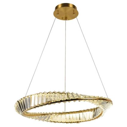 LED Ljusreglerad kristall ljuskrona på snöre LED/40W/230V 3000-6500K + fjärrkontroll
