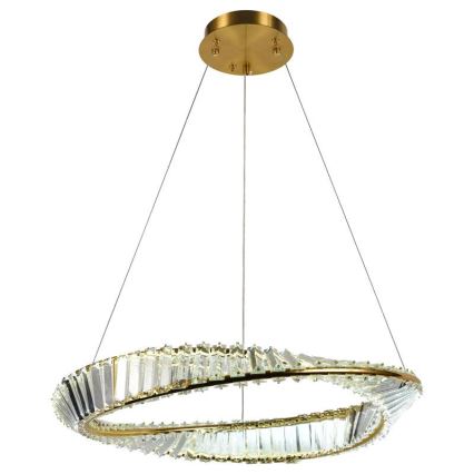 LED Ljusreglerad kristall ljuskrona på snöre LED/40W/230V 3000-6500K + fjärrkontroll