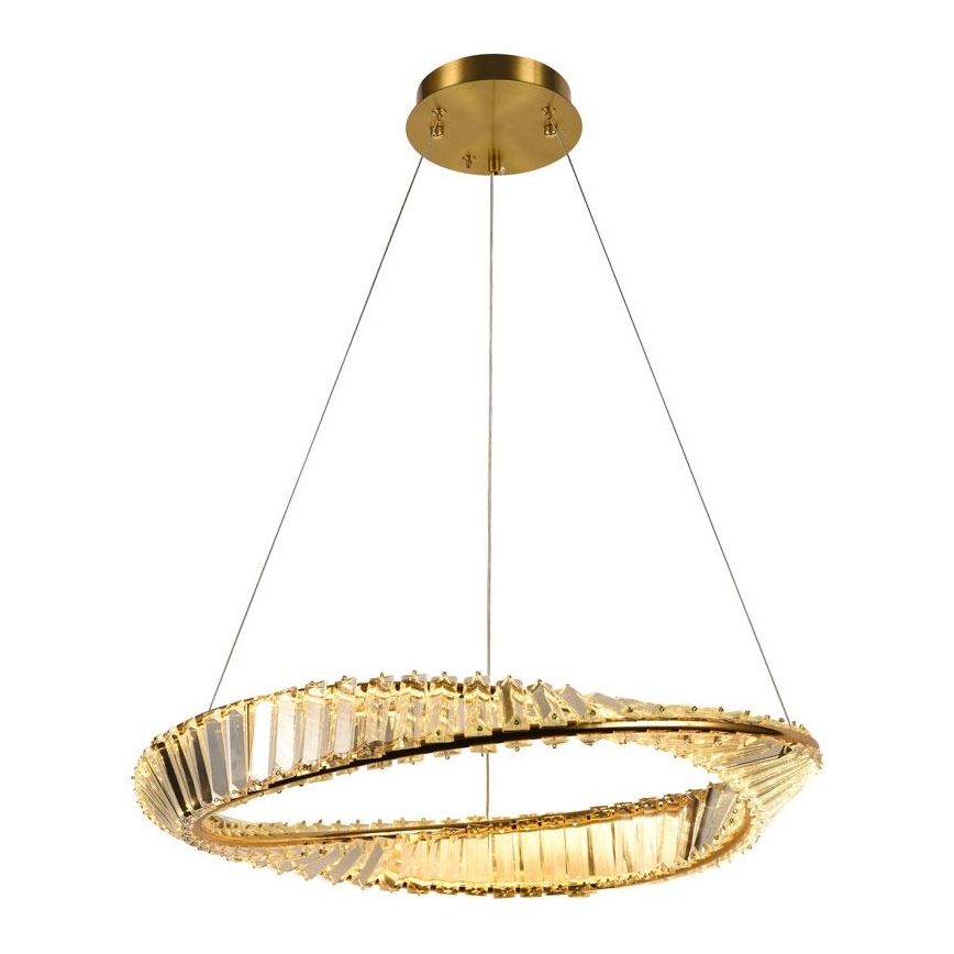 LED Ljusreglerad kristall ljuskrona på snöre LED/40W/230V 3000-6500K + fjärrkontroll