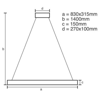 LED Ljusreglerad kristall ljuskrona på snöre LED/45W/230V 3000-6500K + fjärrkontroll