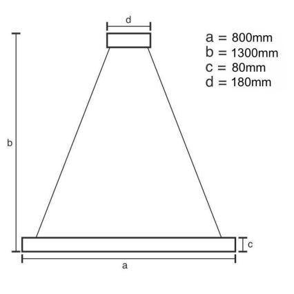LED Ljusreglerad kristall ljuskrona på snöre LED/50W/230V 3000-6500K + fjärrkontroll