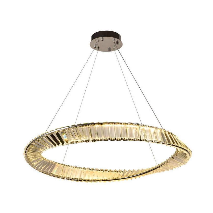 LED Ljusreglerad kristall ljuskrona på snöre LED/50W/230V 3000-6500K + fjärrkontroll