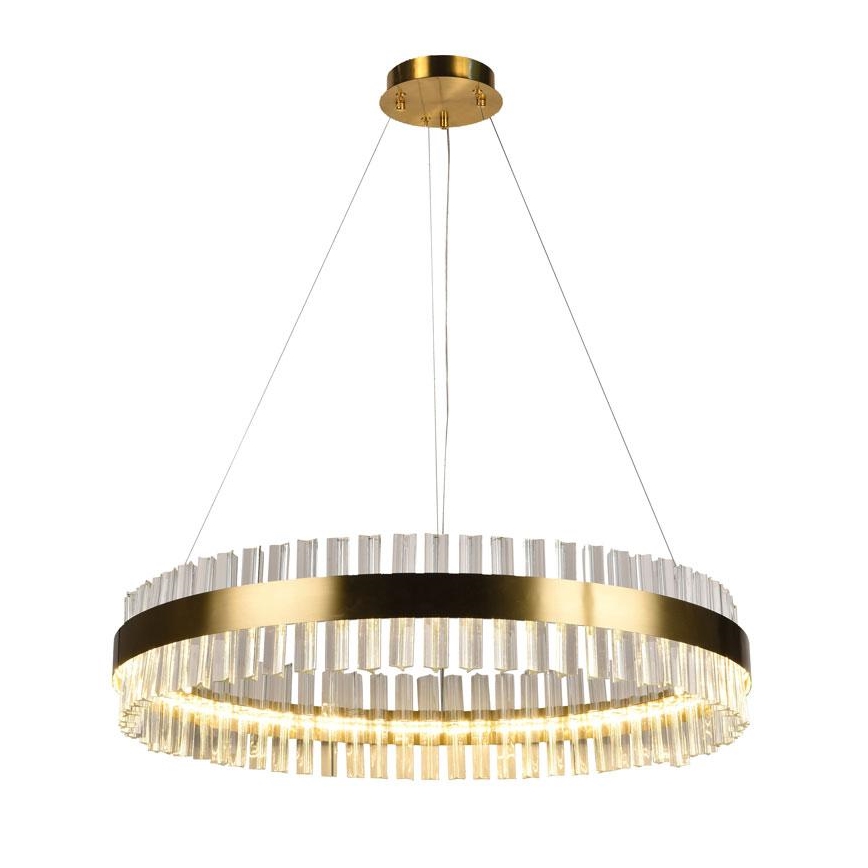 LED Ljusreglerad kristall ljuskrona på snöre LED/55W/230V 3000-6500K + fjärrkontroll