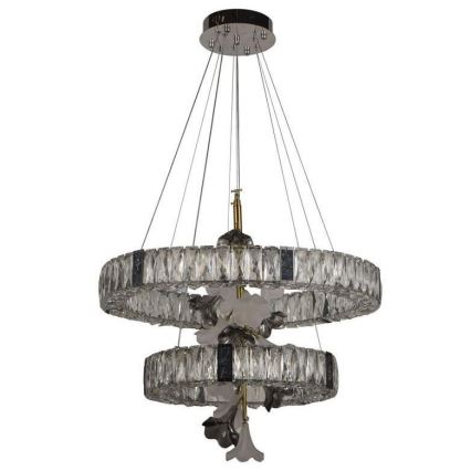 LED Ljusreglerad kristall ljuskrona på snöre LED/70W/230V 3000-6500K + fjärrkontroll