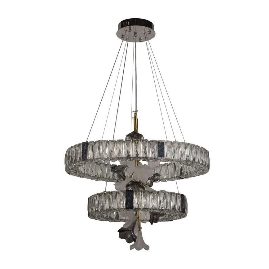 LED Ljusreglerad kristall ljuskrona på snöre LED/70W/230V 3000-6500K + fjärrkontroll