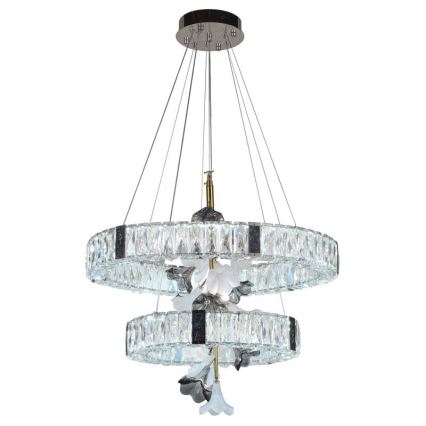 LED Ljusreglerad kristall ljuskrona på snöre LED/70W/230V 3000-6500K + fjärrkontroll