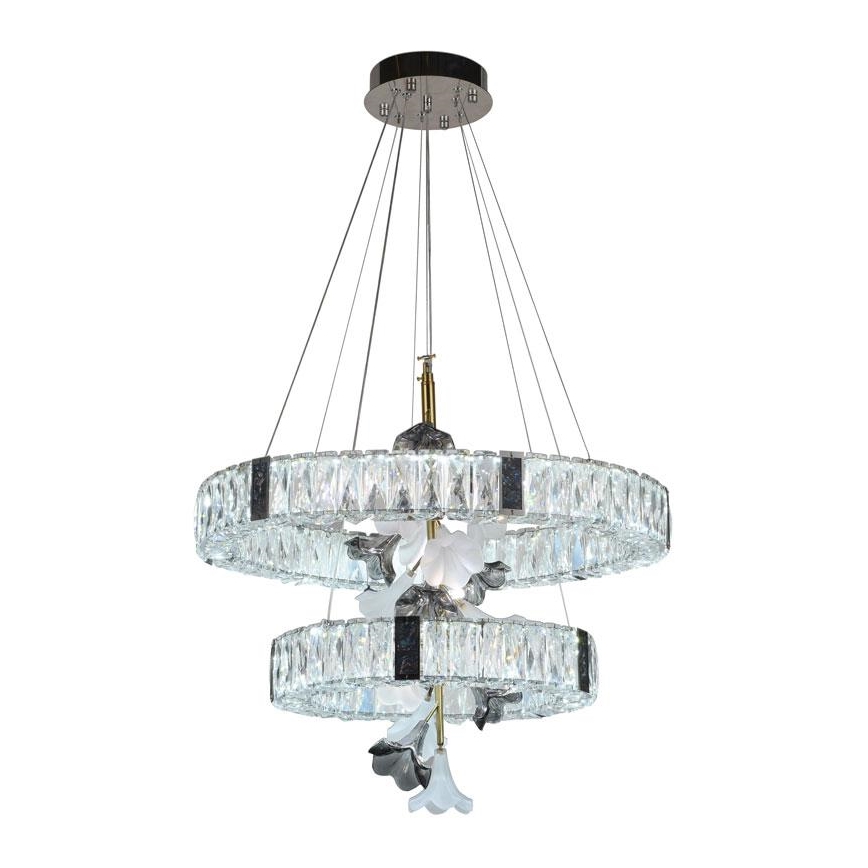 LED Ljusreglerad kristall ljuskrona på snöre LED/70W/230V 3000-6500K + fjärrkontroll