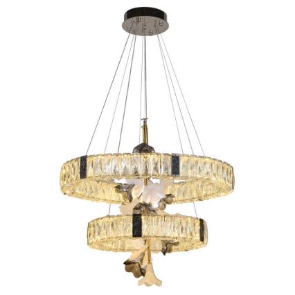 LED Ljusreglerad kristall ljuskrona på snöre LED/70W/230V 3000-6500K + fjärrkontroll